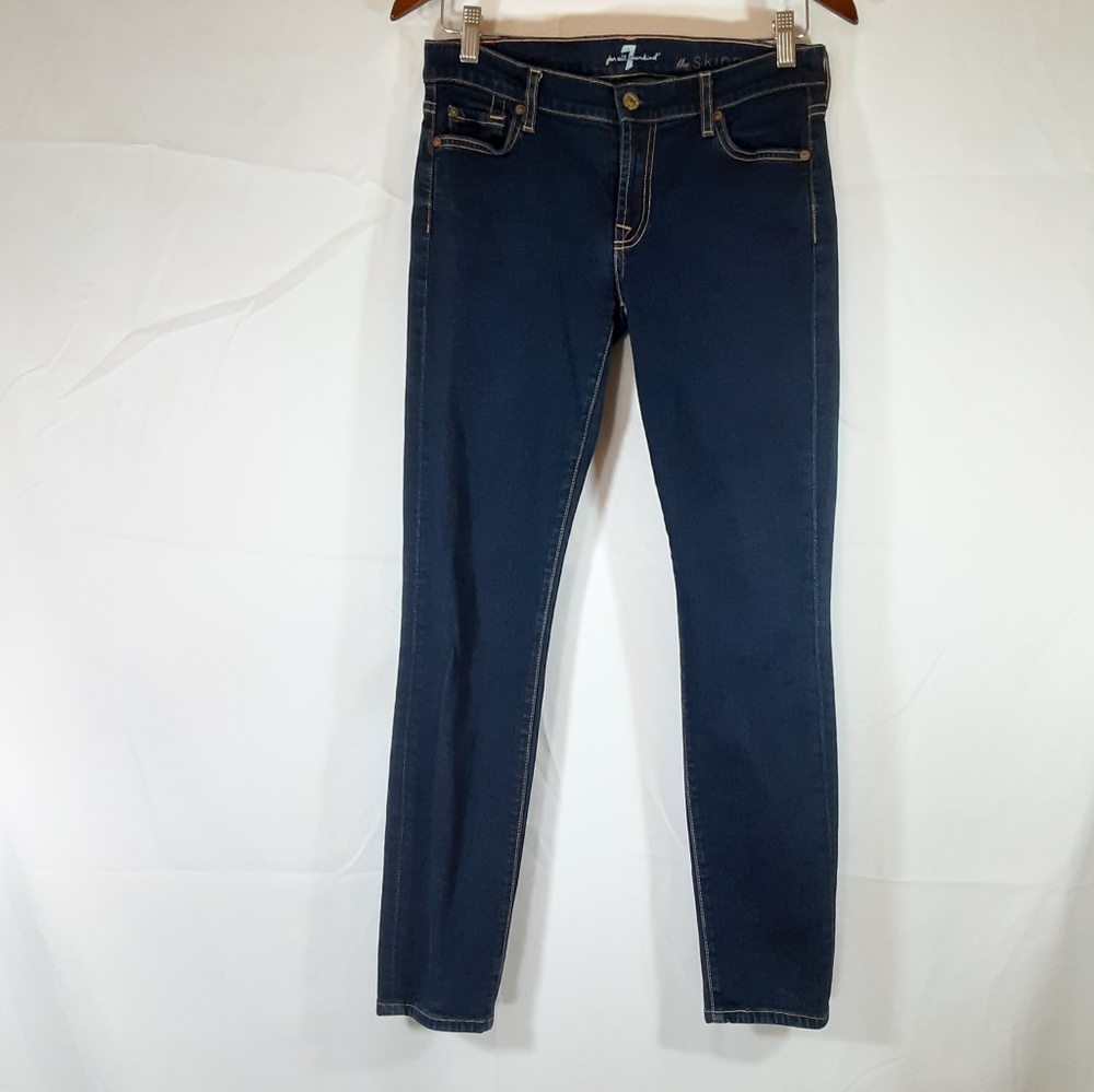 7FAM The Skinny Dark Wash Jeans